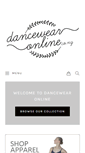 Mobile Screenshot of dancewearonline.co.nz